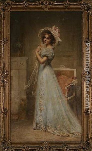 Edouard Cabane Lady in Blue